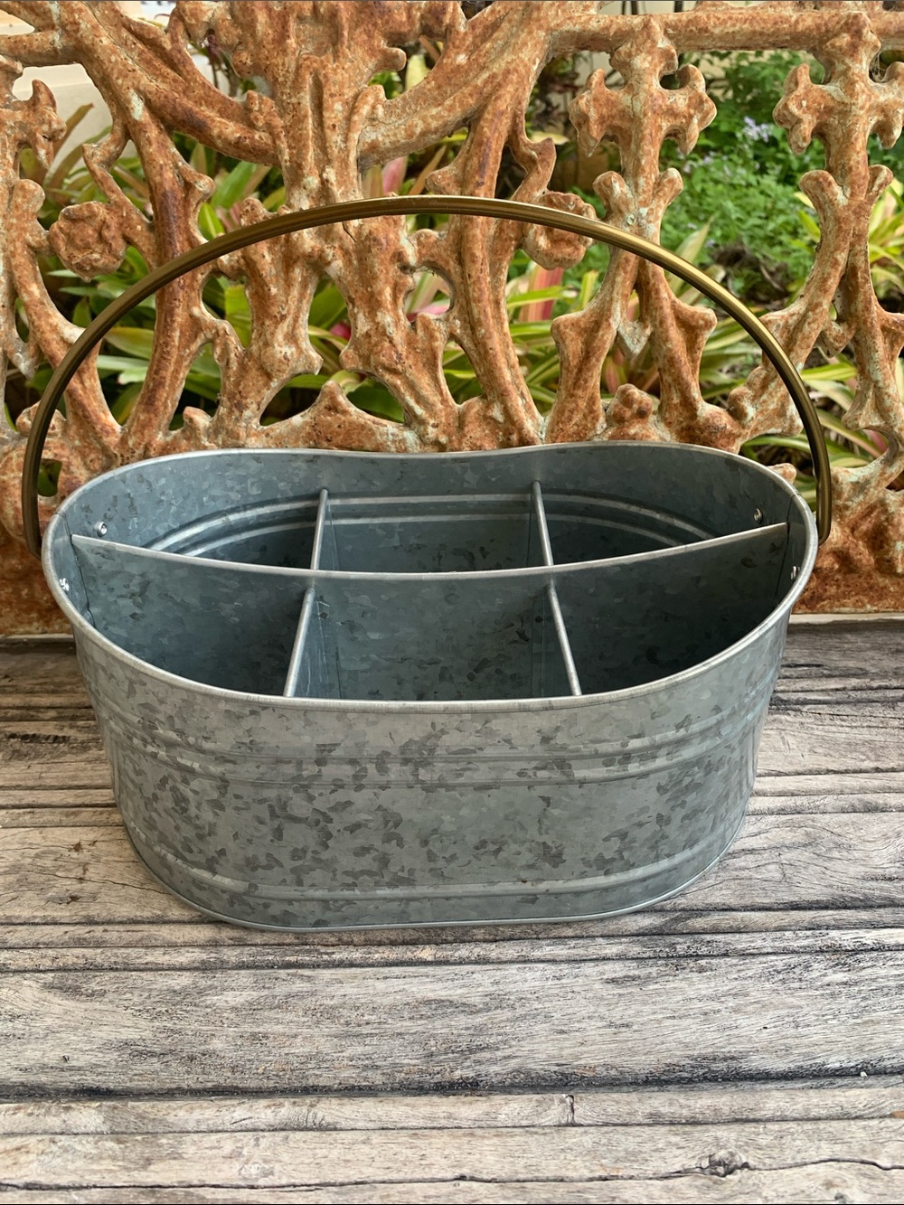 Farmhouse Better Homes And Gardens Galvanized Metal Tin Silver